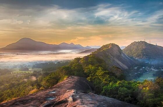 Andagala Viharaya and Andagala Mountain